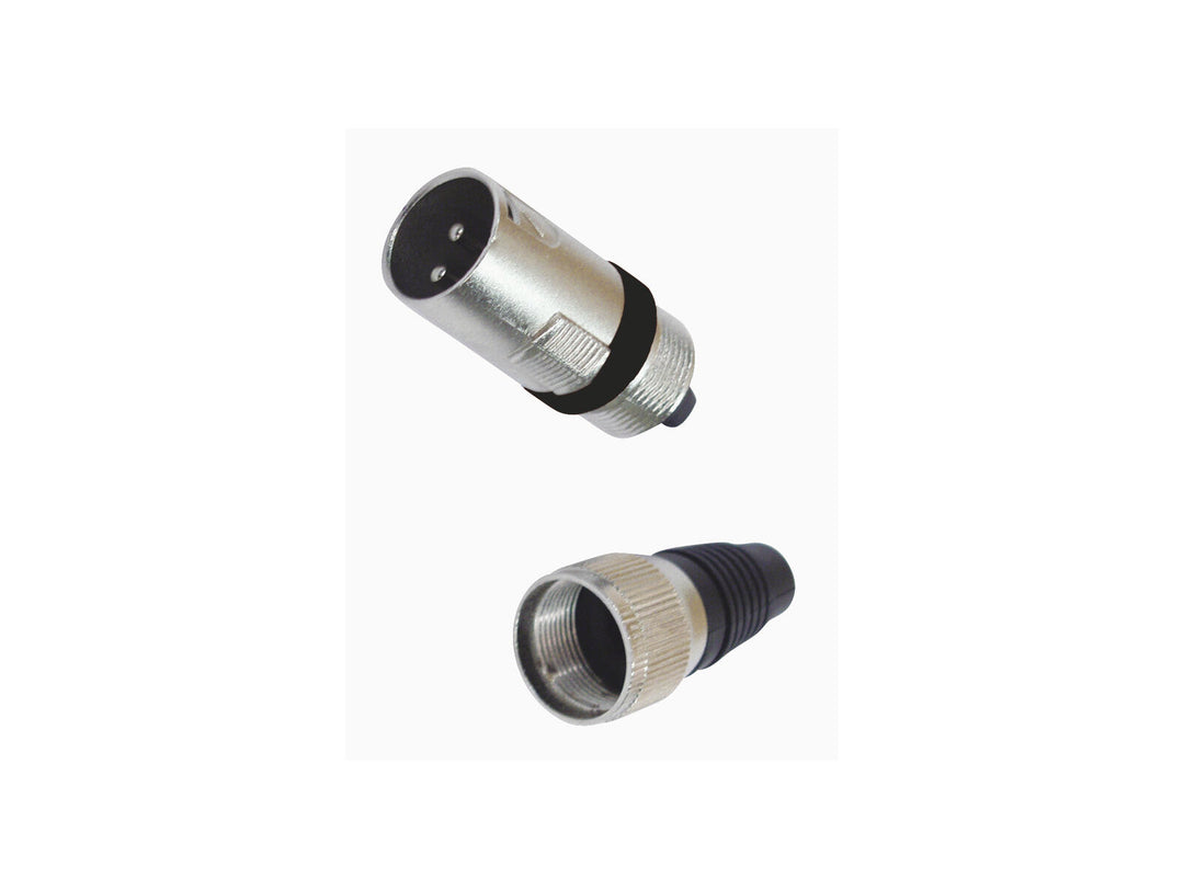 Enchufe XLR OMNITRONIC de 3 pines negro 10x