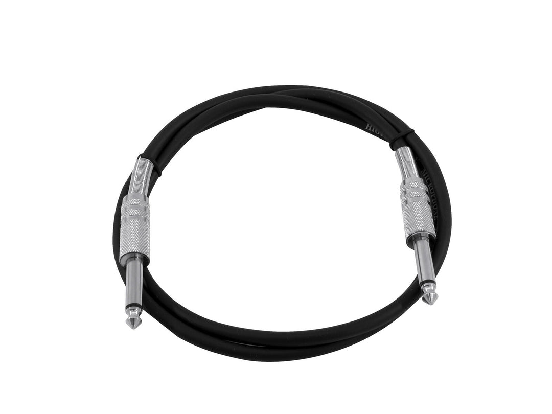 OMNITRONIC Cable Jack 6.3 mono 1.5m bk