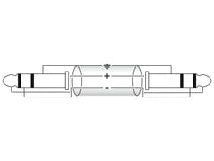 Cable Jack OMNITRONIC 3.5 estéreo 1.5m bk