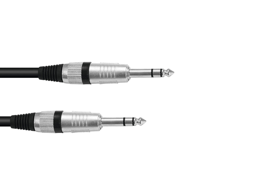 OMNITRONIC Cable Jack estéreo 6.3 3m bk ROAD