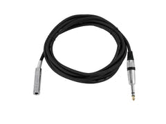 OMNITRONIC Extensión jack estéreo 6.3 3m bk