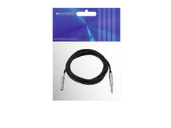 OMNITRONIC Extensión jack estéreo 6.3 3m bk