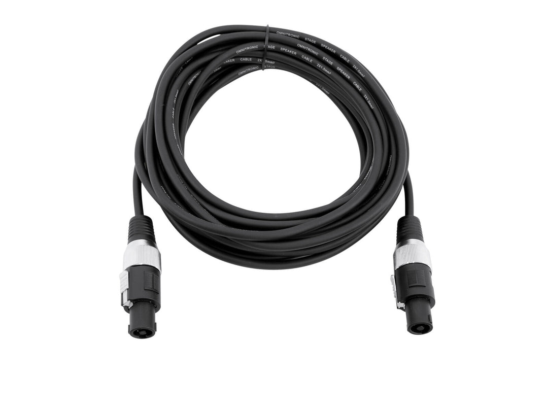 OMNITRONIC Cable de altavoz SPEAKER 2x1.5 10m black