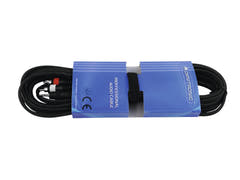 OMNITRONIC Cable adaptador Jack 3.5/2xRCA 6m negro