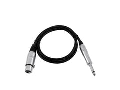 OMNITRONIC Cable adaptador XLR(F)/Jack mono 0.9m bk