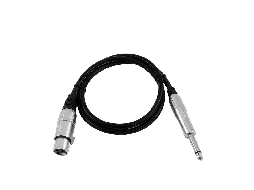 OMNITRONIC Cable adaptador XLR(F)/Jack mono 0.9m bk