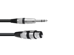 OMNITRONIC cable adaptador XLR(F)/Jack estéreo 0.9m bk