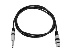 Cable adaptador OMNITRONIC XLR(F)/Jack estéreo 2m bk