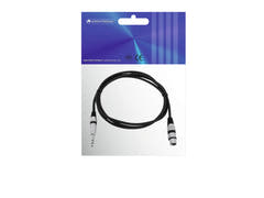 Cable adaptador OMNITRONIC XLR(F)/Jack estéreo 2m bk