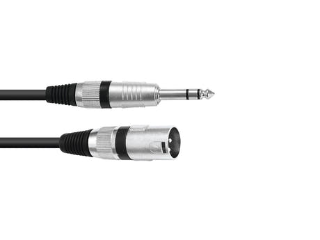 OMNITRONIC Adapter Cable XLR(M)/Jack stereo 0.9m bk
