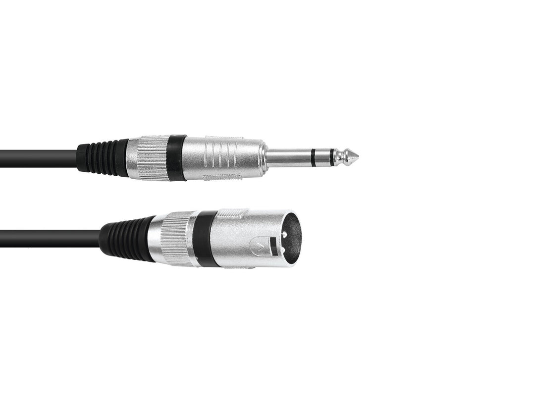 OMNITRONIC Cable adaptador XLR(M)/Jack estéreo 0.9m bk
