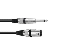 Cable adaptador OMNITRONIC XLR(M)/Jack mono 5m bk
