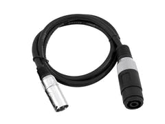 OMNITRONIC Cable adaptador altavoz (F)/XLR (M) 1m bk