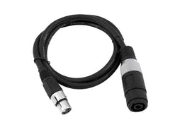 OMNITRONIC Cable adaptador altavoz(F)/XLR(F) 1m bk