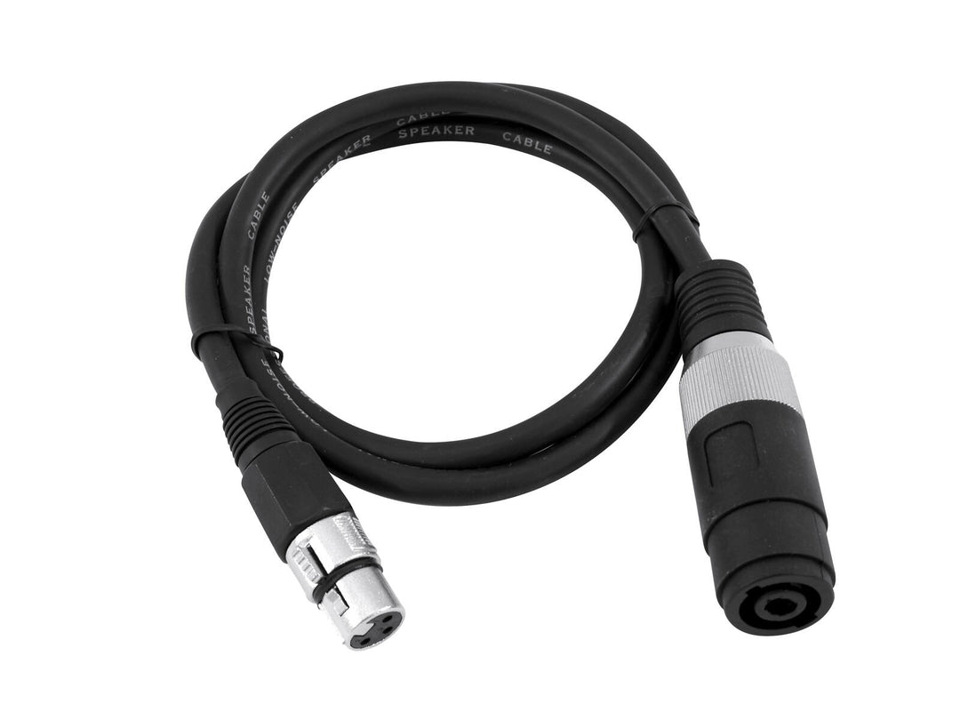 OMNITRONIC Cable adaptador altavoz(F)/XLR(F) 1m bk