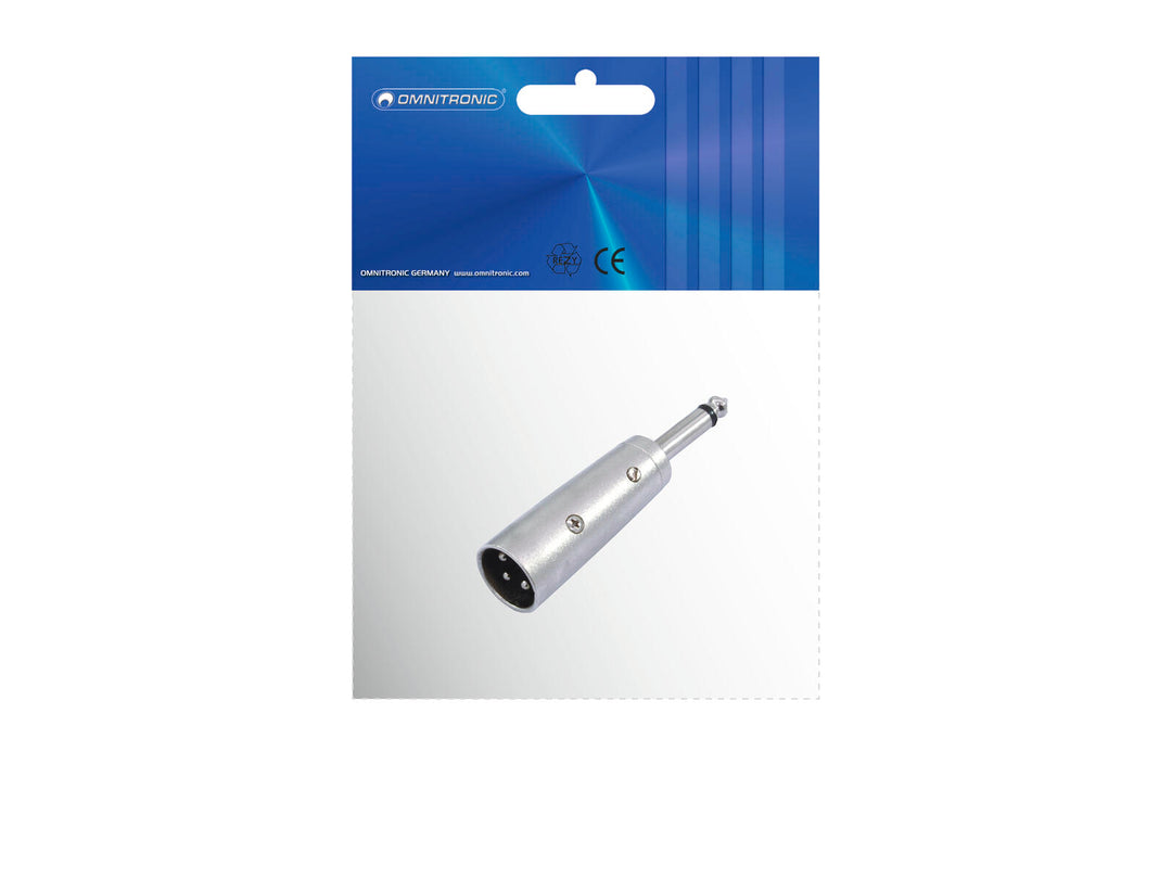 OMNITRONIC Adaptador XLR(M)/Jack(M) mono