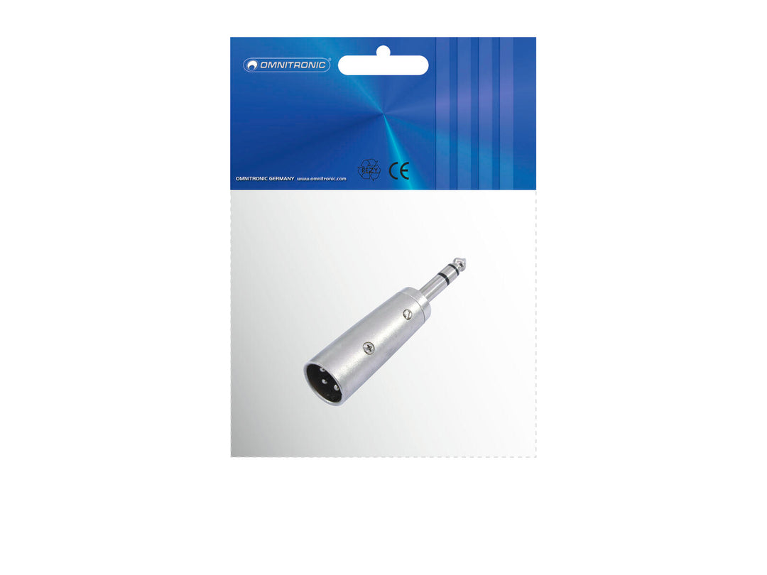 OMNITRONIC Adaptador XLR(M)/Jack(M) estéreo