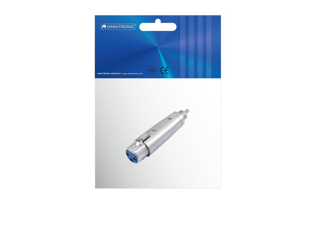 OMNITRONIC Adaptador RCA(M)/XLR(F)