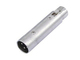 Adaptador Audio Stik 3-polos XLR Macho a 5-polos XLR Hembra