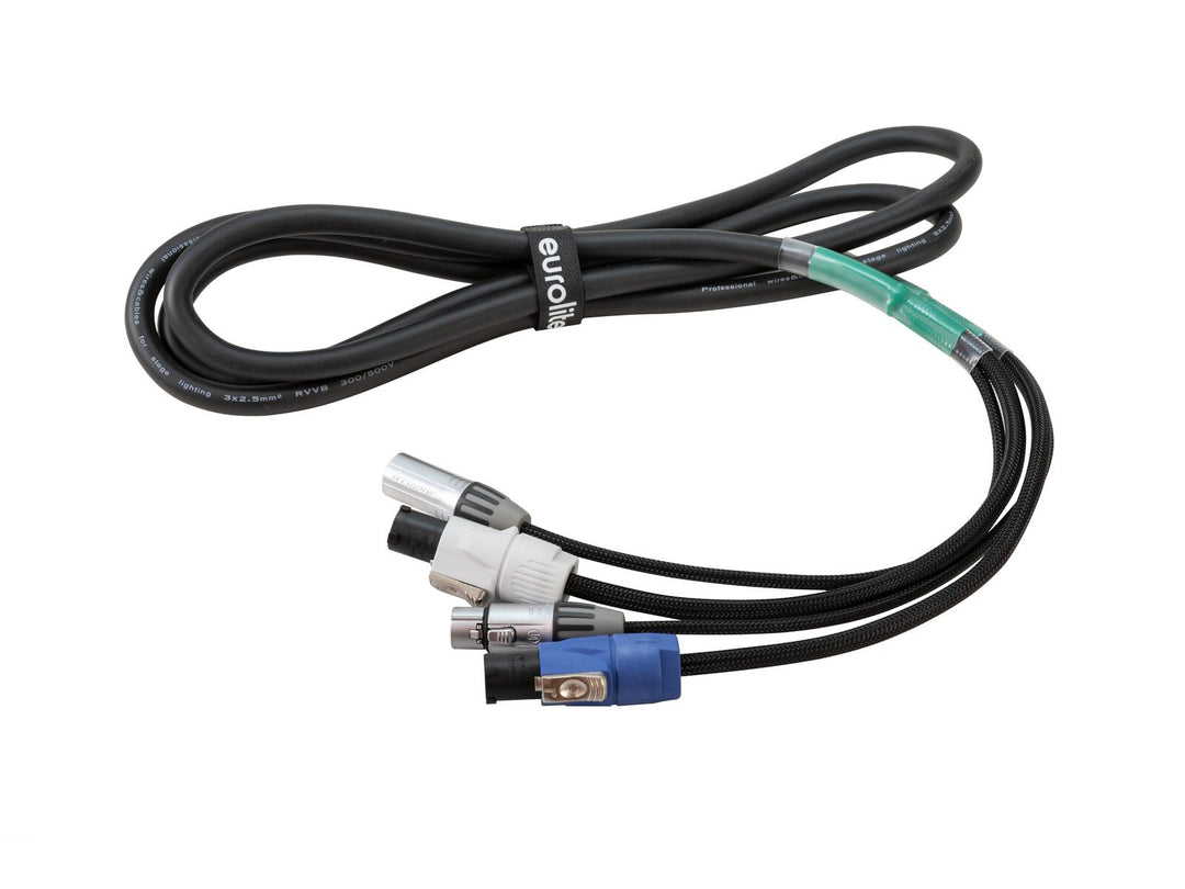 EUROLITE Cable combinado DMX P-Con/XLR de 3 pines 3m