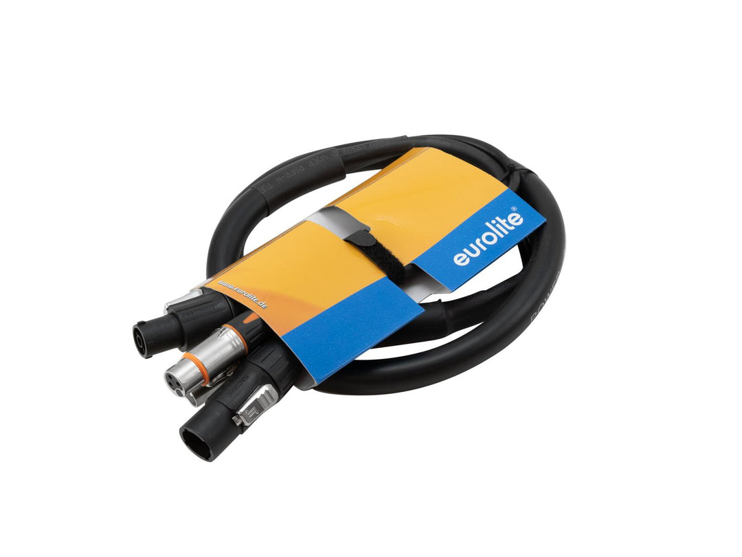 EUROLITE Cable Combinado DT-2 DMX IP T-Con/XLR de 3 pines 3m