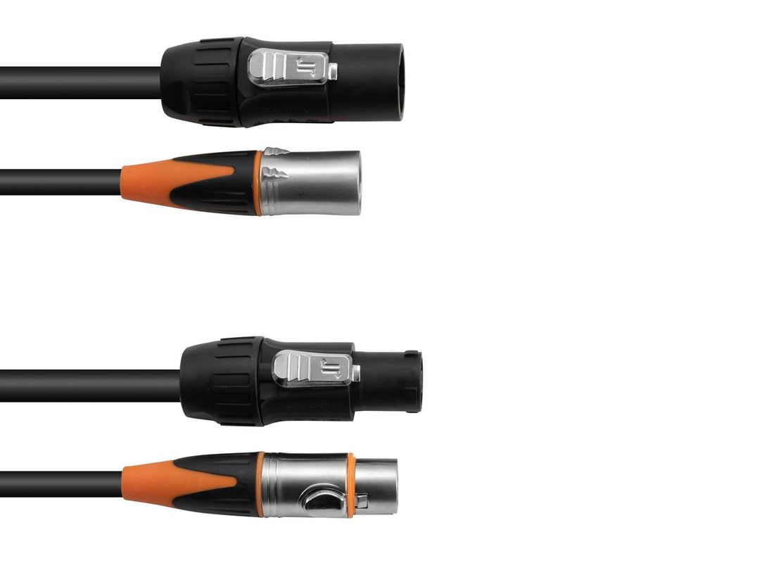 EUROLITE Cable combinado DT-2 DMX IP T-Con/3-pin XLR 5m
