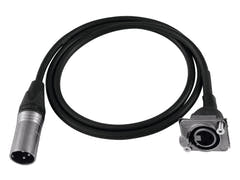 PSSO Cable de conexión XLR(M)/XLR(F) S 1m bk