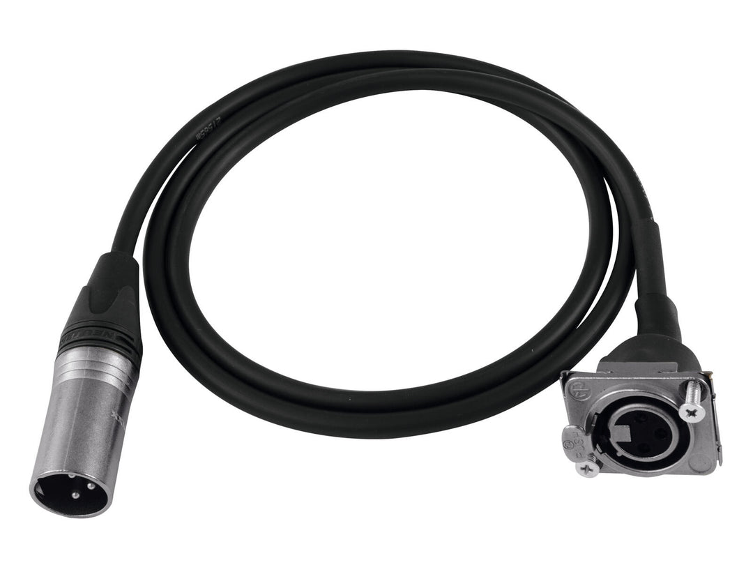 PSSO Cable de conexión XLR(M)/XLR(F) S 1m bk