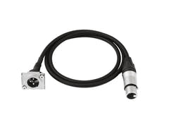 PSSO Cable de conexión XLR(F)/XLR(M) S 1m negro