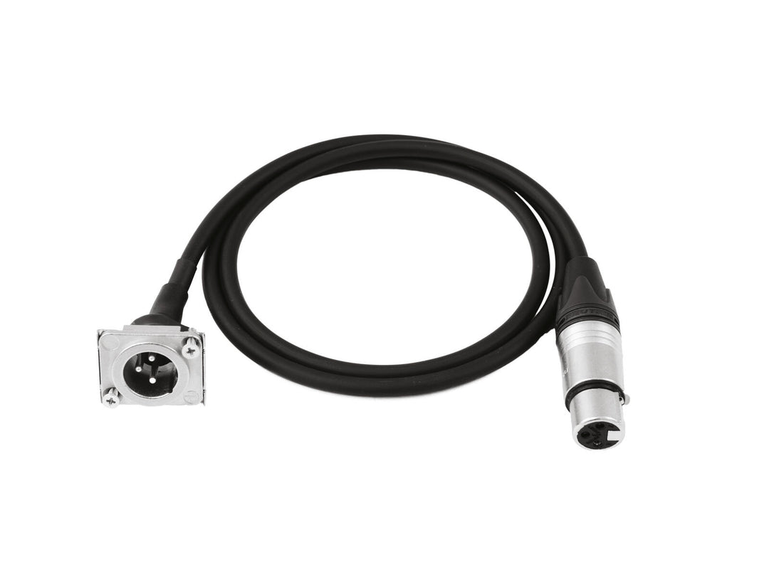 PSSO Cable de conexión XLR(F)/XLR(M) S 1m negro