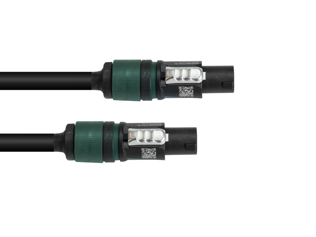 Cable de altavoz PSSO Speakon 4x2.5 0.5m bk