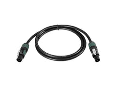Cable de altavoz PSSO Speakon 4x2.5 0.5m bk