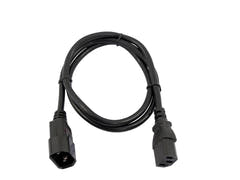 OMNITRONIC IEC Extensión 3x0.75 1m bk