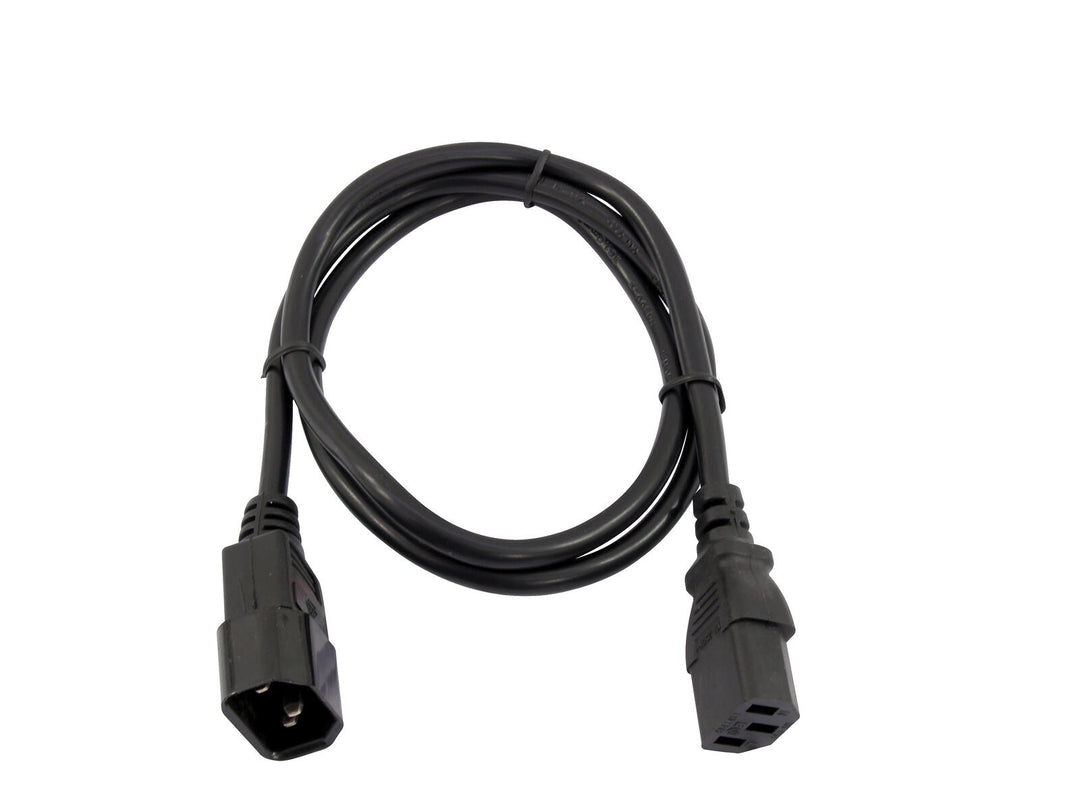 OMNITRONIC Alargador IEC 3x0.75 1.5m bk