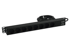 Eurolite R-19-8 1U Rack Distribuidor de Corriente (Schuko)