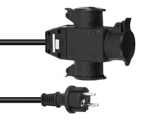EUROLITE Alargador 3x1.5 1m triple