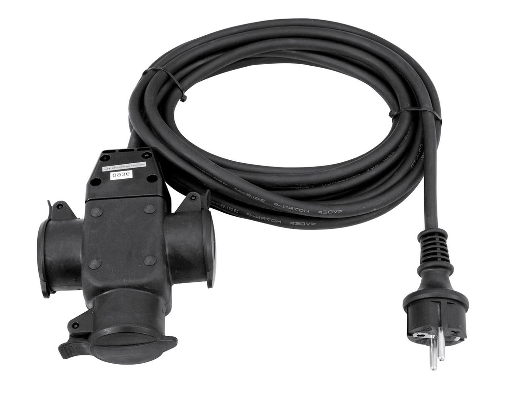 EUROLITE Extensión 3x1.5 5m triple