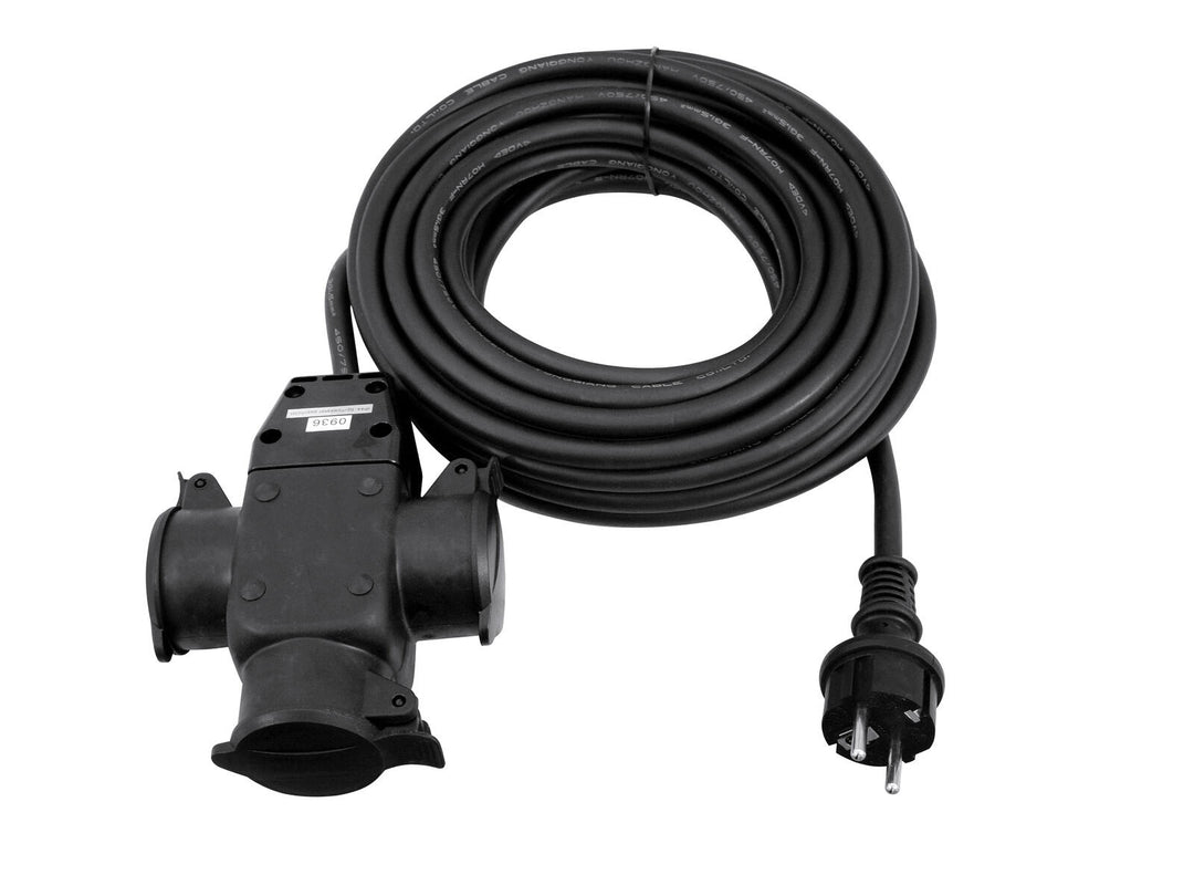 EUROLITE Extensión 3x1.5 10m de 3 vías