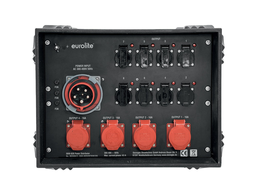 EUROLITE Distribuidor de potencia SBM-63B