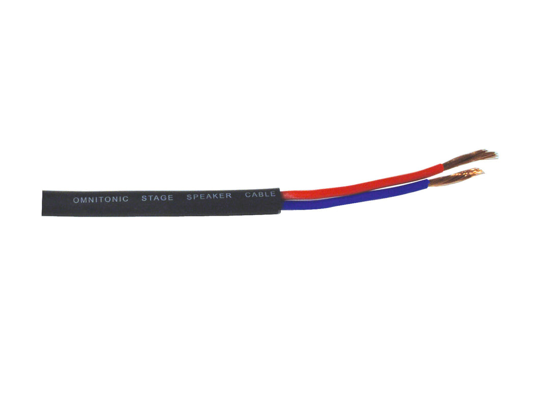 OMNITRONIC Cable de altavoz 2x2.5 50 m bk resistente