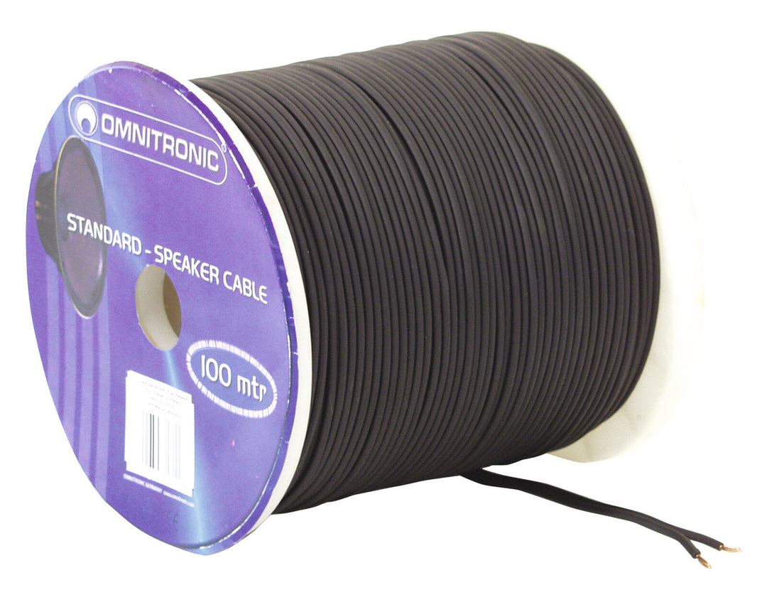 OMNITRONIC Cable de altavoz 2x1.5 100m bk