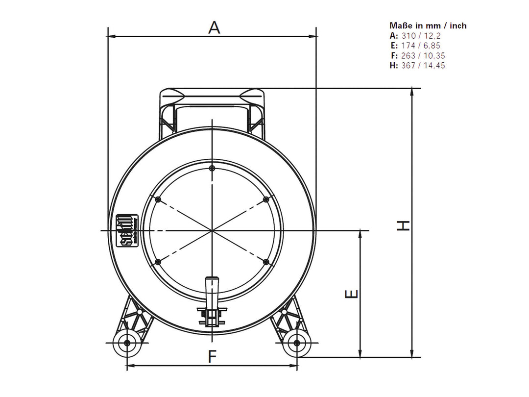 SCHILL Tambor de cable GT 310.SO