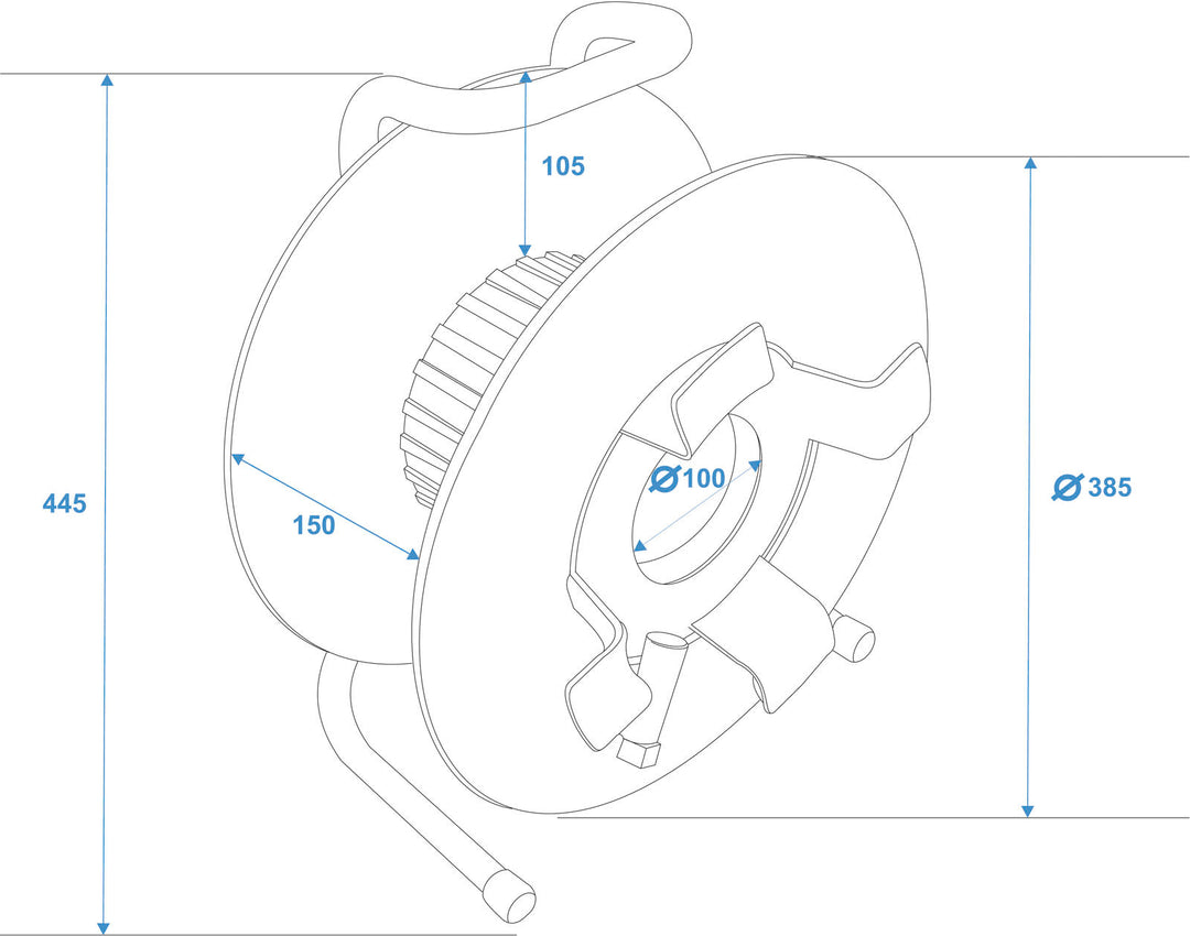 SCHILL Tambor de cable IT380.RM A=385/C=142