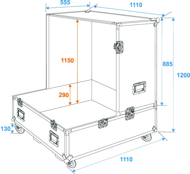 Eurolite Flightcase para Bolas de Espejos (75 & 100cm)