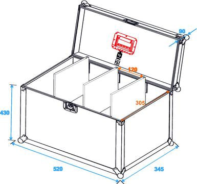 Universal Flightcase Pro 48 x 30 x 46cm