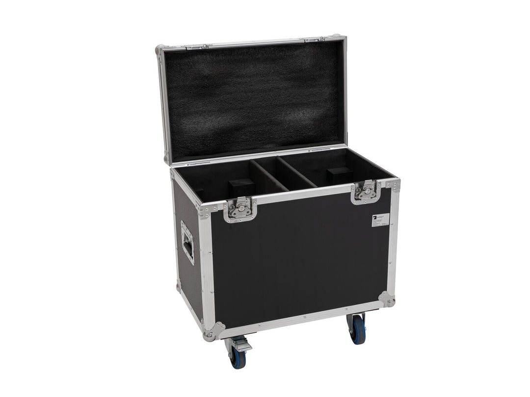 Flightcase ROADINGER para 2x TMH-H380 con ruedas