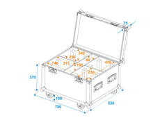 ROADINGER Caja de transporte 4x TMH-X4