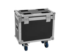 ROADINGER Flightcase 2x TMH-B120 con ruedas