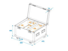 ROADINGER Estuche de transporte 2x TMH-W555