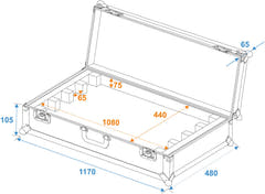 ROADINGER Maleta EC-B252 4x LED BAR-252 RGB